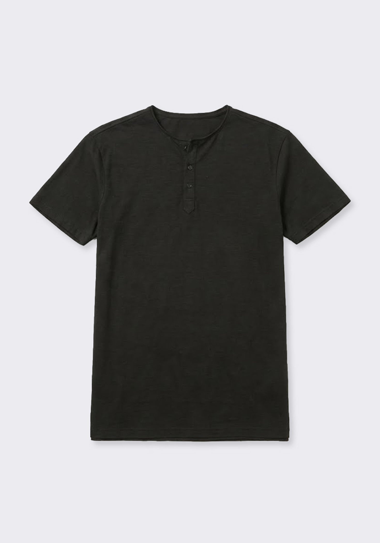 T-shirt collo serafino|Colore:Nero
