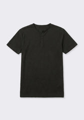T-shirt collo serafino|Colore:Nero