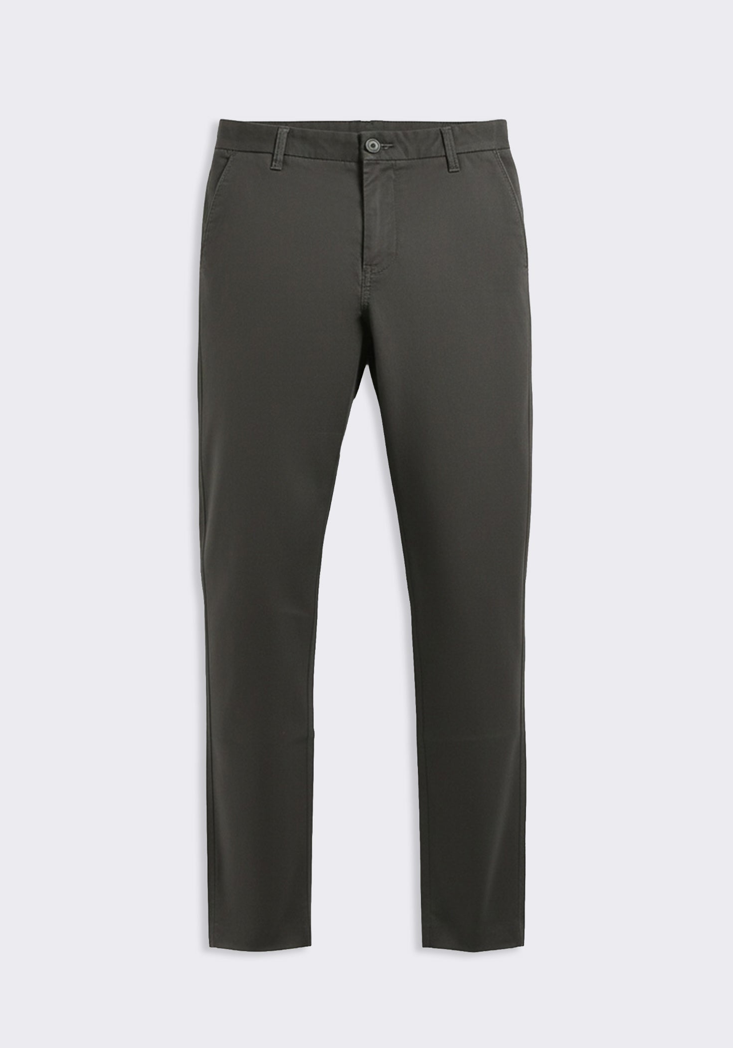 Pantaloni chino in cotone|Colore:Grigio scuro