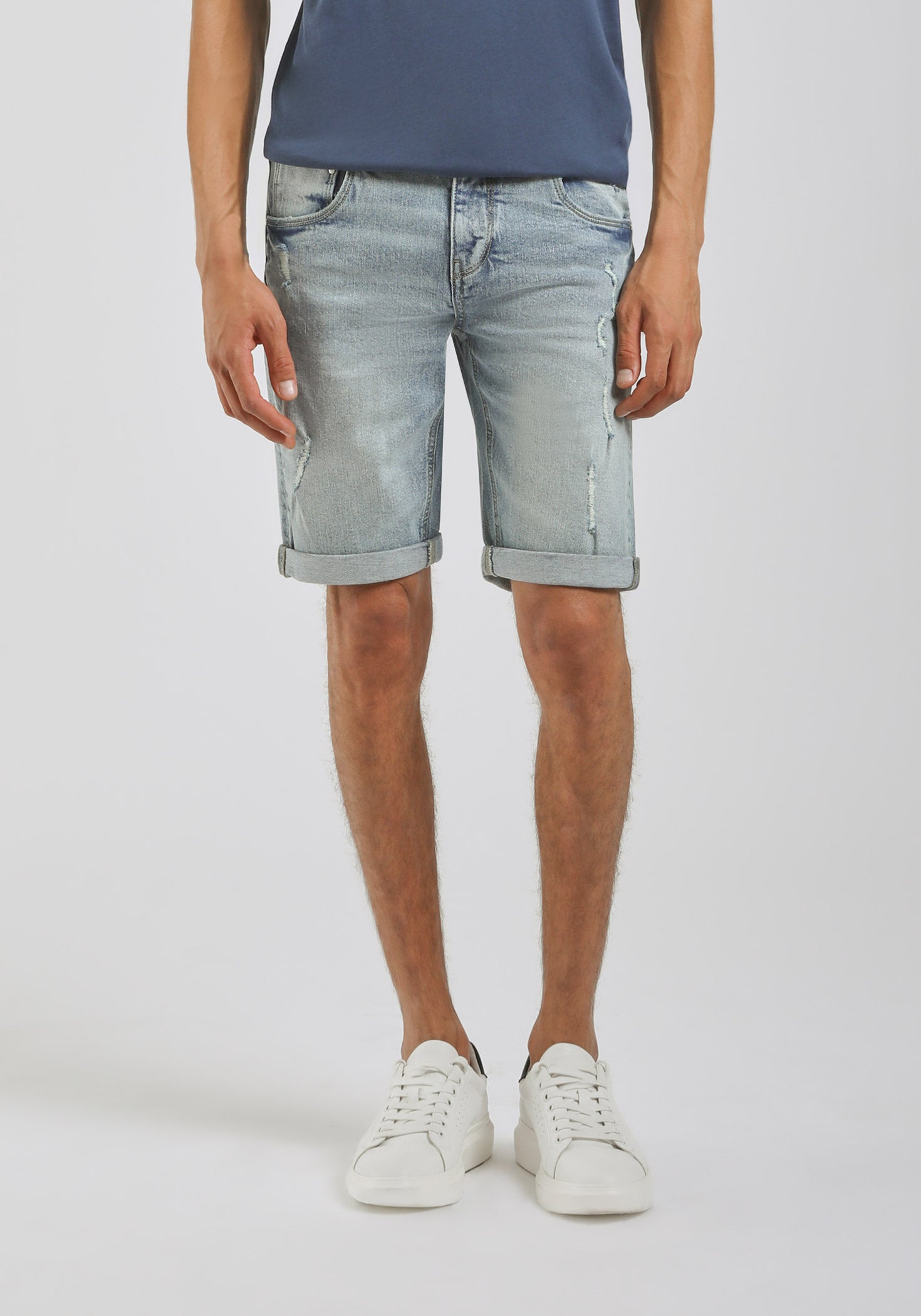 Bermuda di jeans slim fit|Colore:Jeans