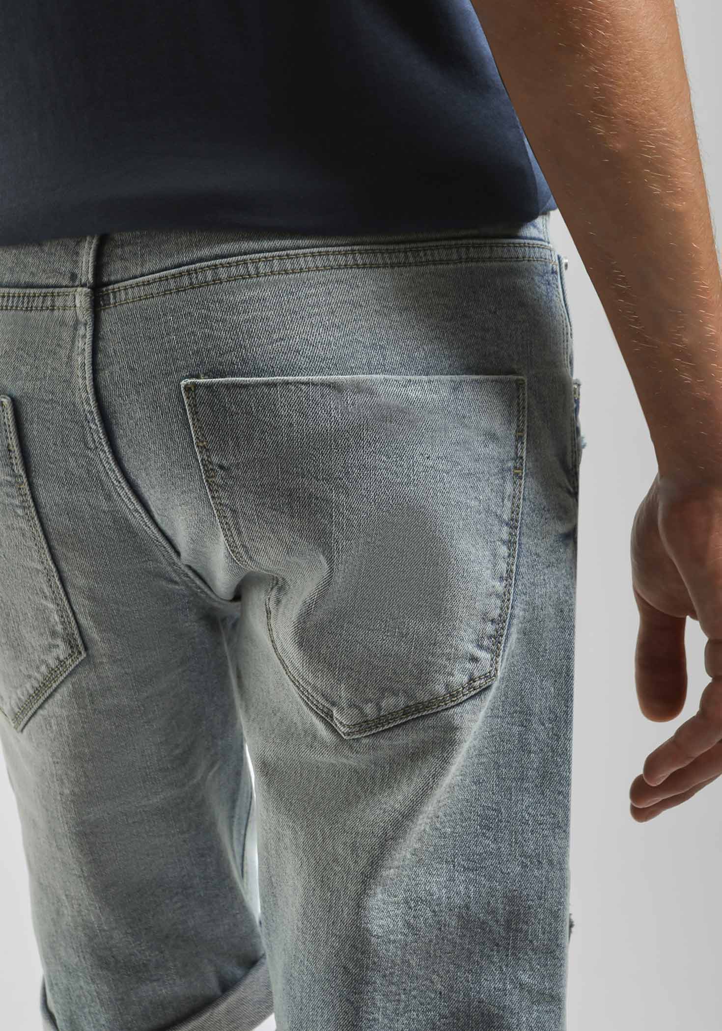 Bermuda di jeans slim fit|Colore:Jeans