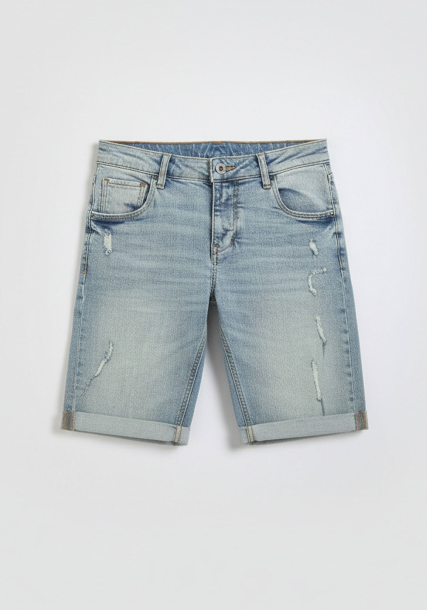 Bermuda di jeans slim fit|Colore:Jeans
