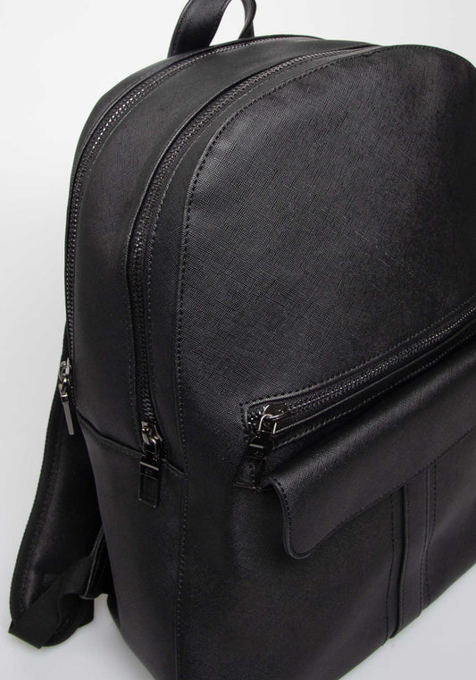 Zaino effetto pelle|Colore:Nero