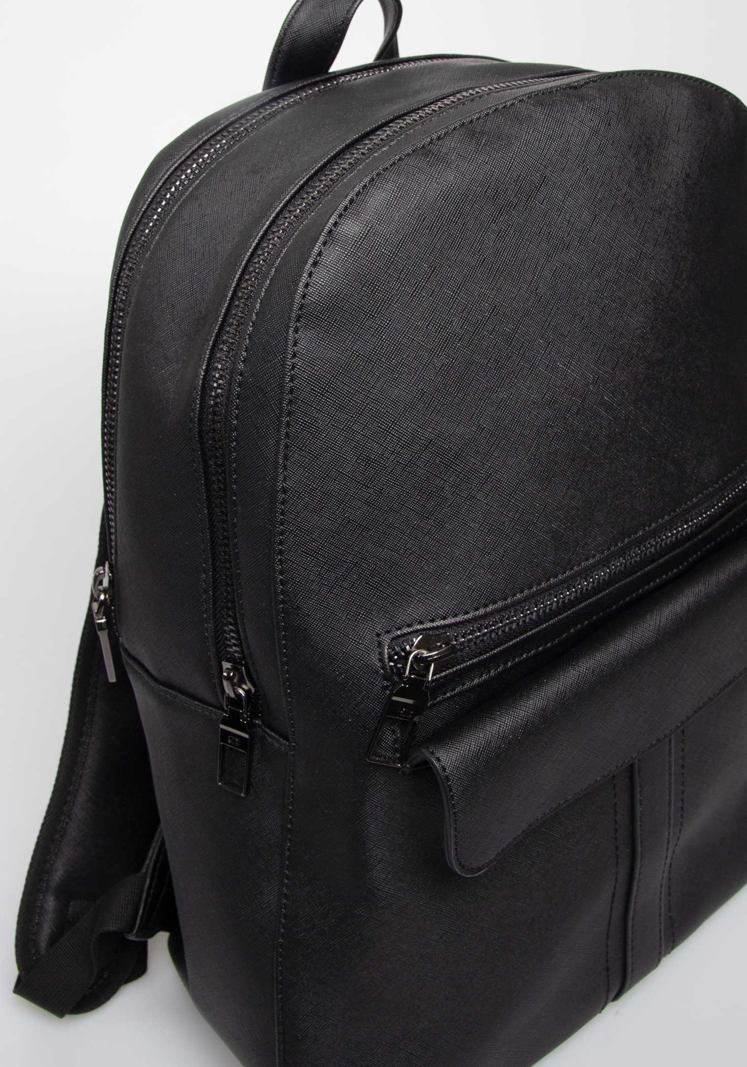 Zaino effetto pelle|Colore:Nero