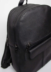 Zaino effetto pelle|Colore:Nero