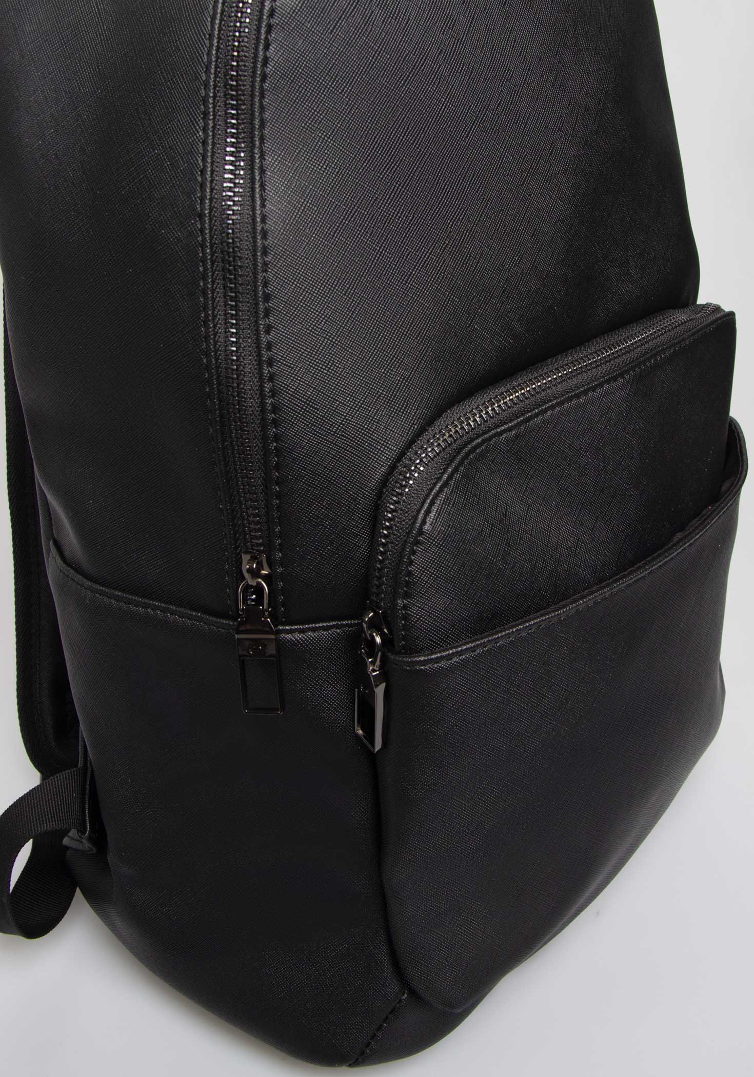 Zaino effetto pelle|Colore:Nero