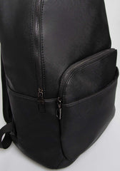 Zaino effetto pelle|Colore:Nero
