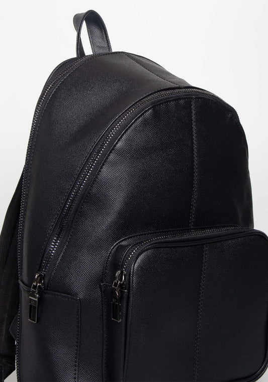 Zaino effetto pelle|Colore:Nero