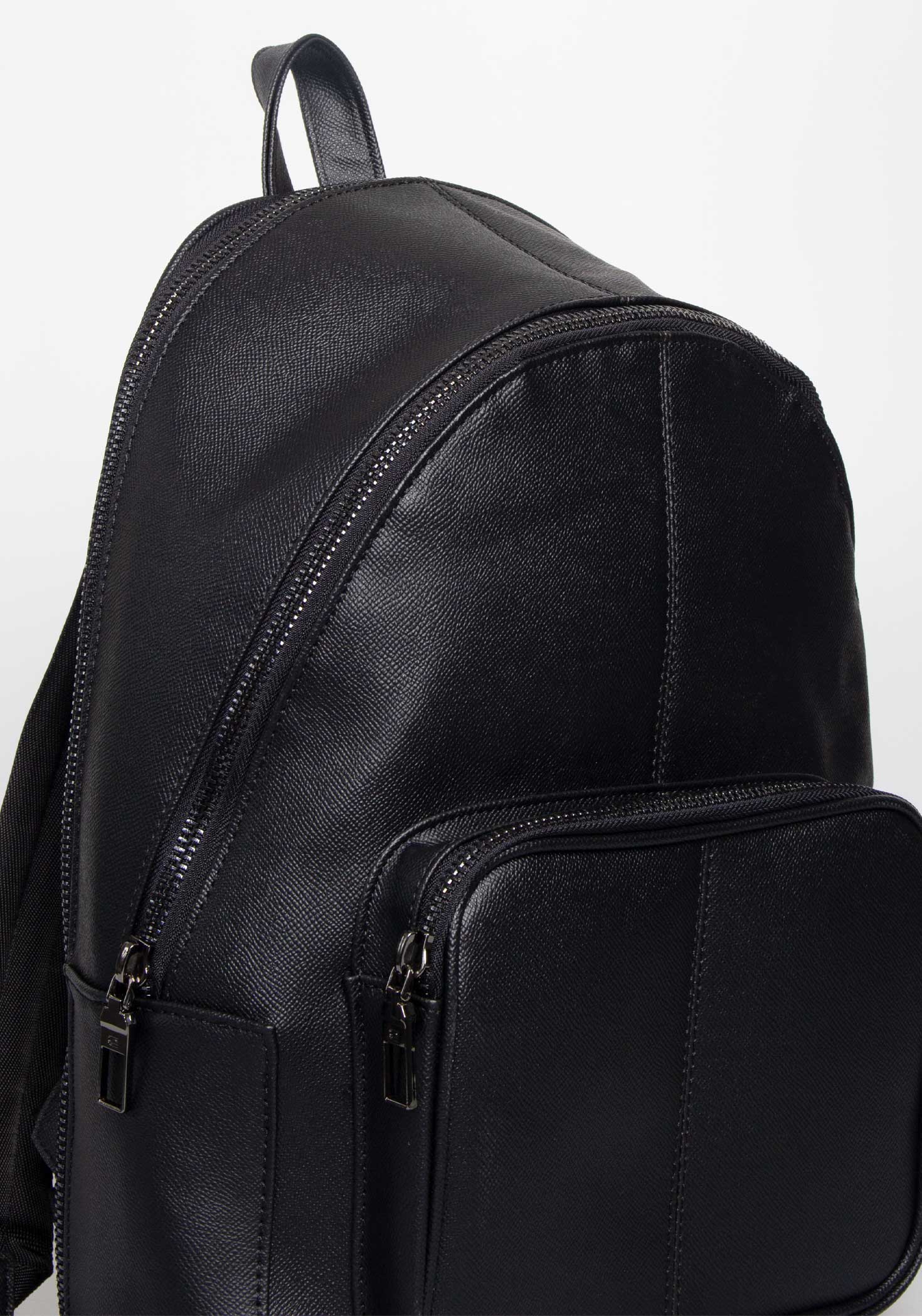 Zaino effetto pelle|Colore:Nero