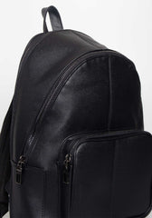 Zaino effetto pelle|Colore:Nero