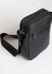 Borsello con zip frontale|Colore:Nero