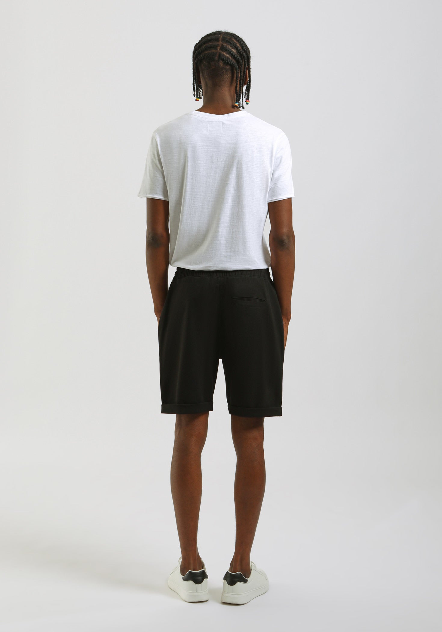 Bermuda in felpa|Colore:Nero