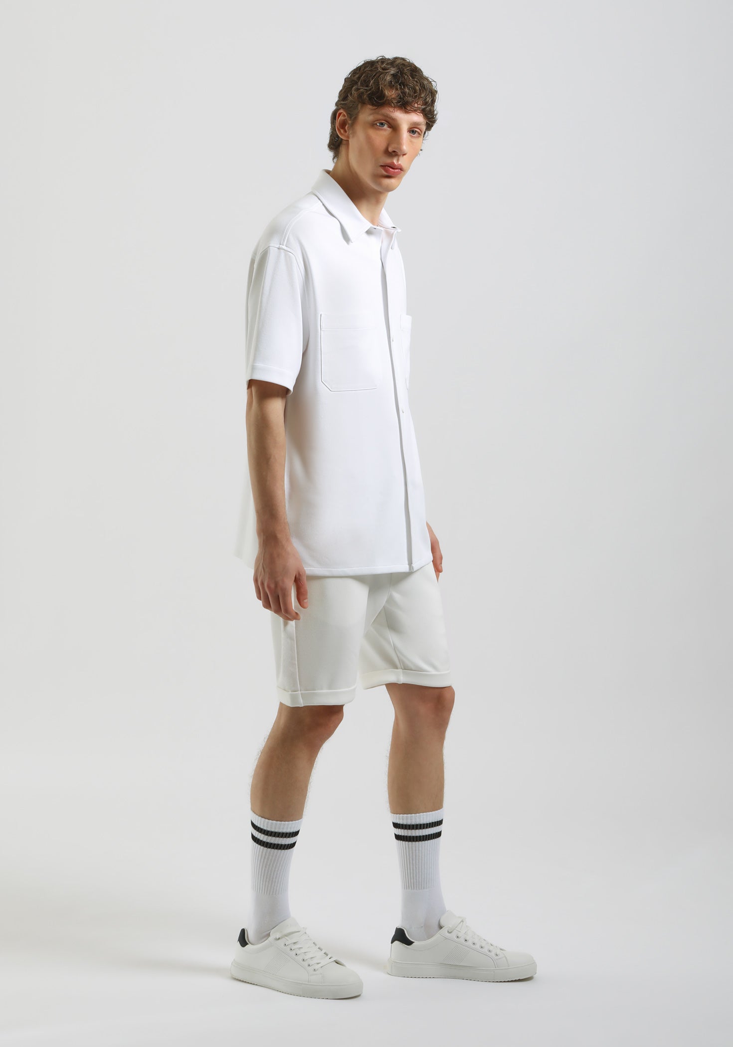 Bermuda in felpa|Colore:Off white