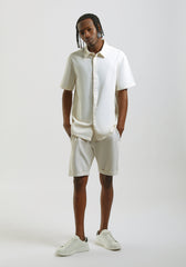 Bermuda in felpa misto cotone|Colore:Off white