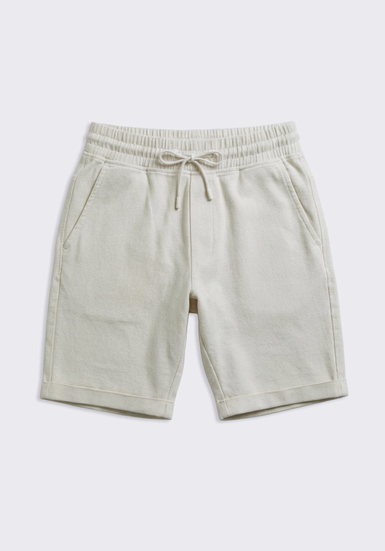Bermuda in felpa misto cotone|Colore:Off white