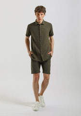 Bermuda in felpa misto cotone|Colore:Verde