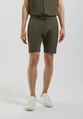 Bermuda in felpa misto cotone|Colore:Verde