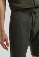 Bermuda in felpa misto cotone|Colore:Verde