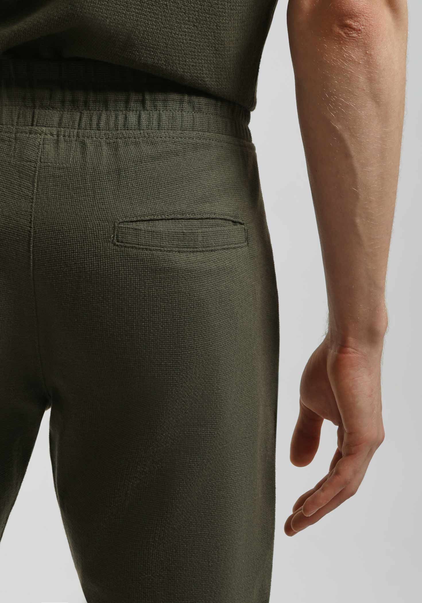 Bermuda in felpa misto cotone|Colore:Verde