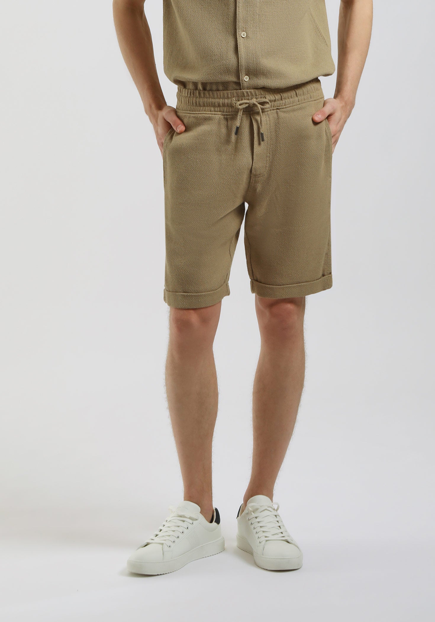 Bermuda in felpa|Colore:Corda