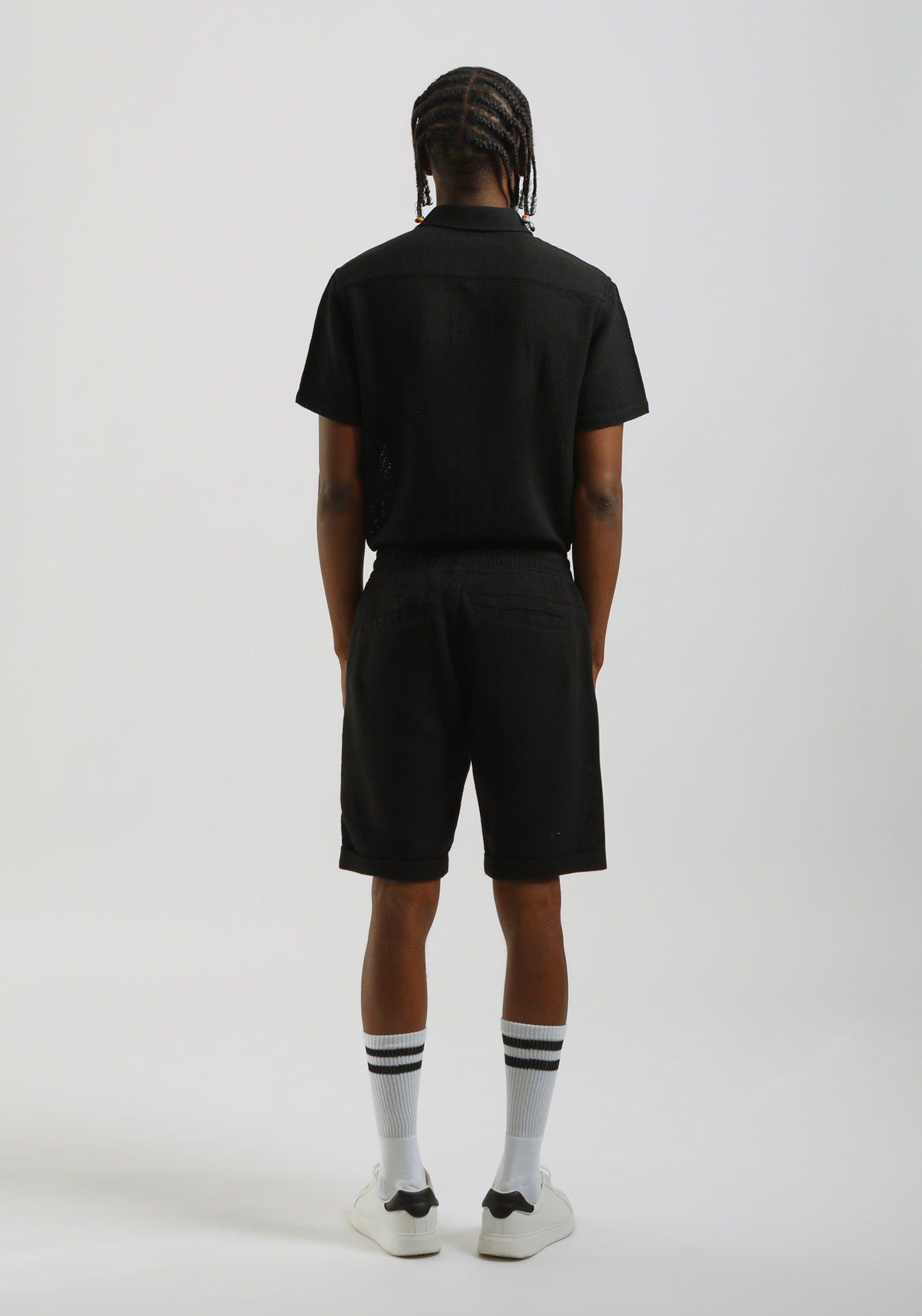 Bermuda in felpa|Colore:Nero