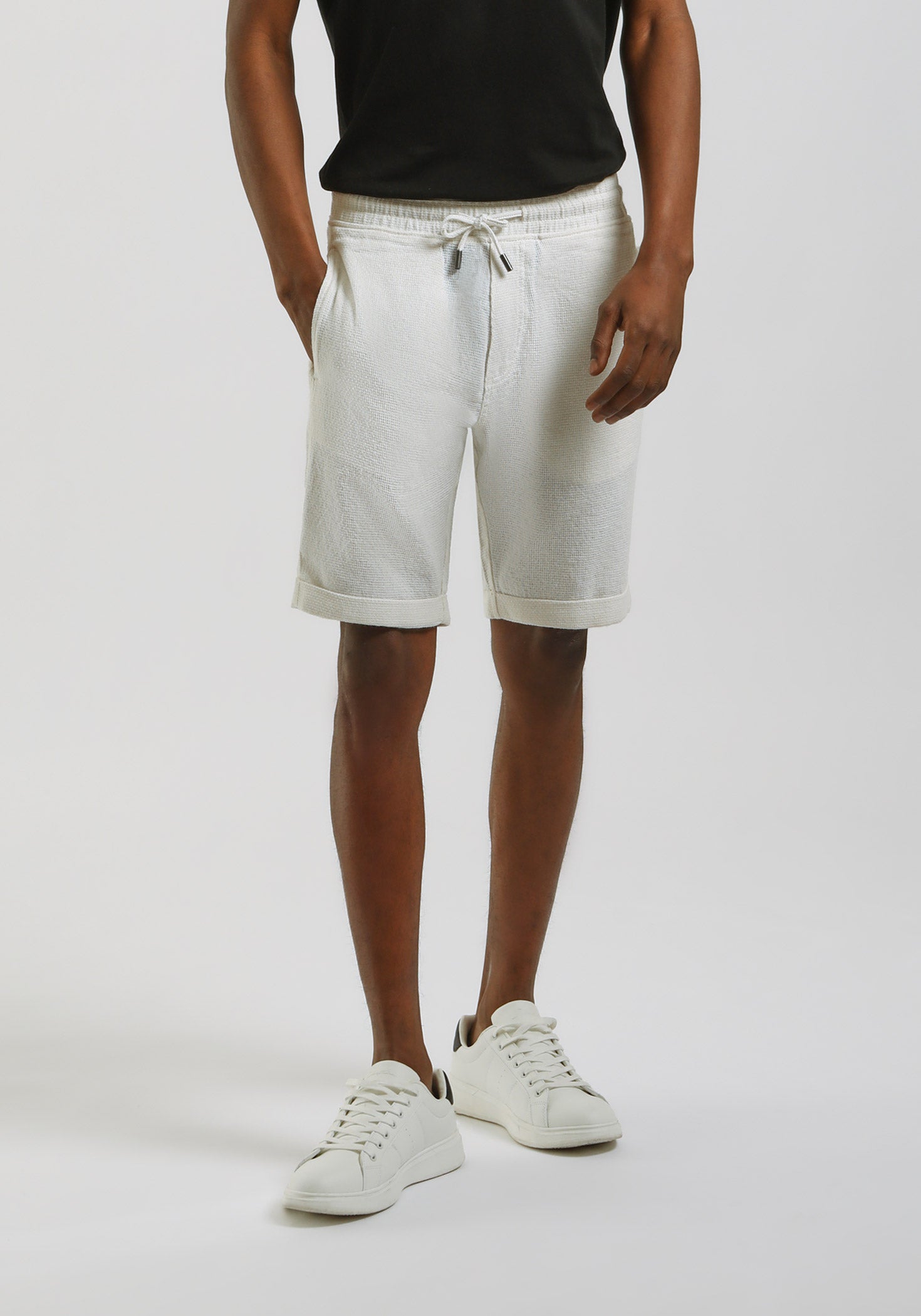 Bermuda in felpa|Colore:Off white