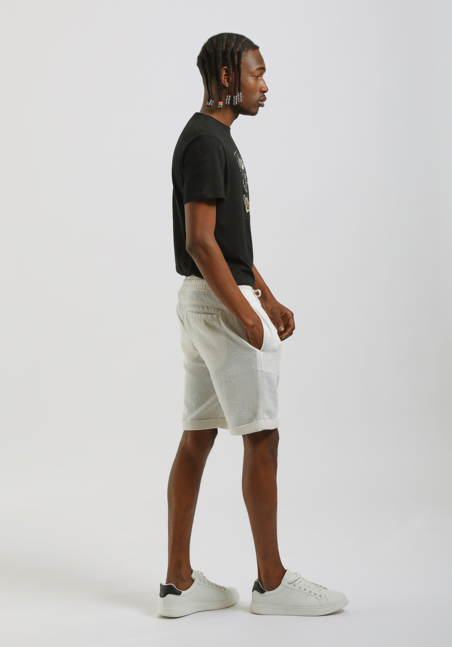 Bermuda in felpa|Colore:Off white