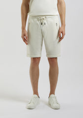 Bermuda in felpa strutturato|Colore:Off white
