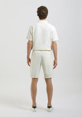 Bermuda in felpa strutturato|Colore:Off white