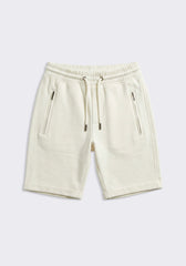 Bermuda in felpa strutturato|Colore:Off white