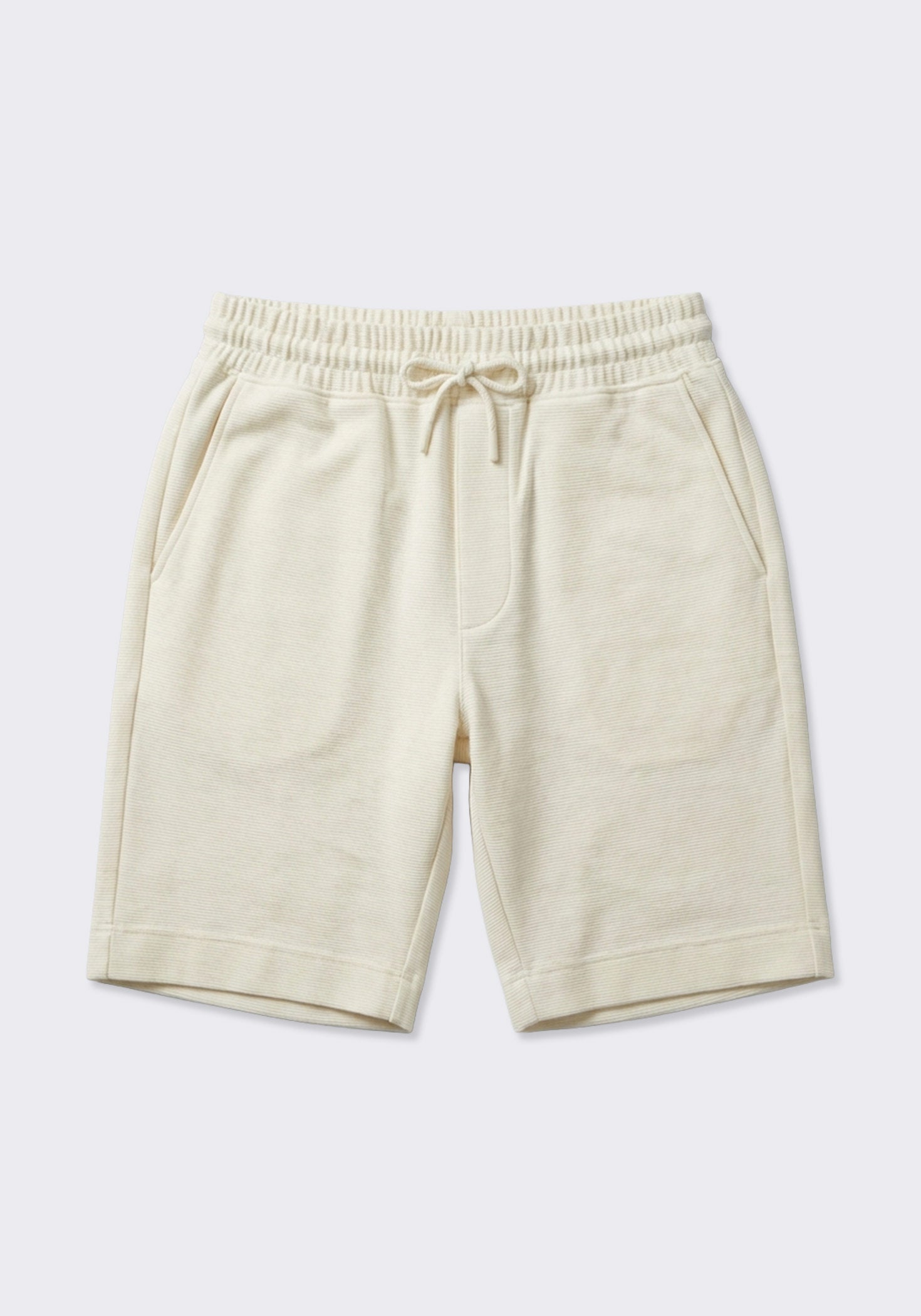 Bermuda in felpa misto cotone|Colore:Off white