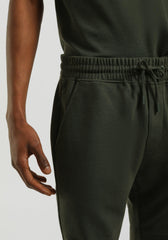 Bermuda in felpa misto cotone|Colore:Verde bosco