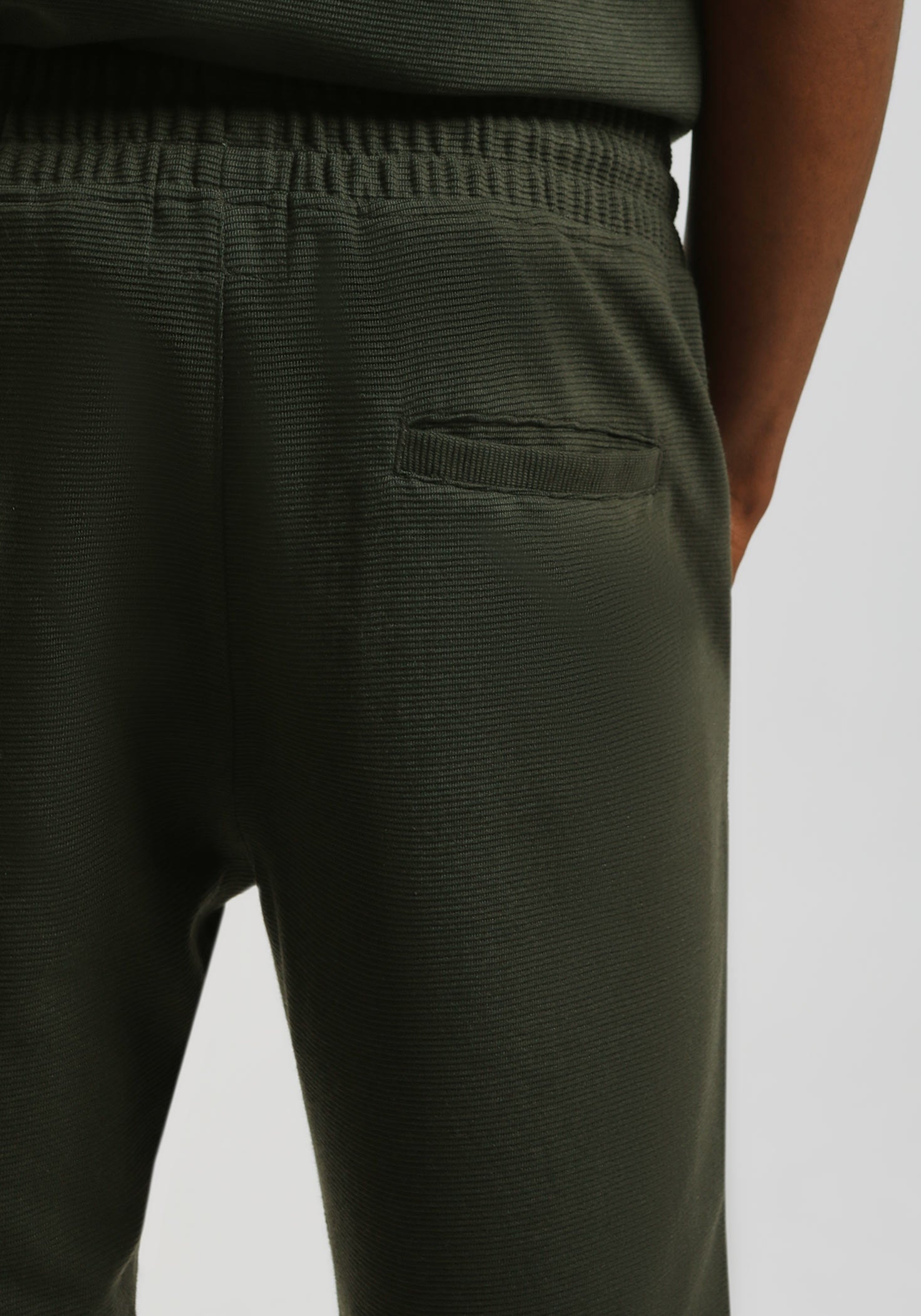 Bermuda in felpa misto cotone|Colore:Verde bosco
