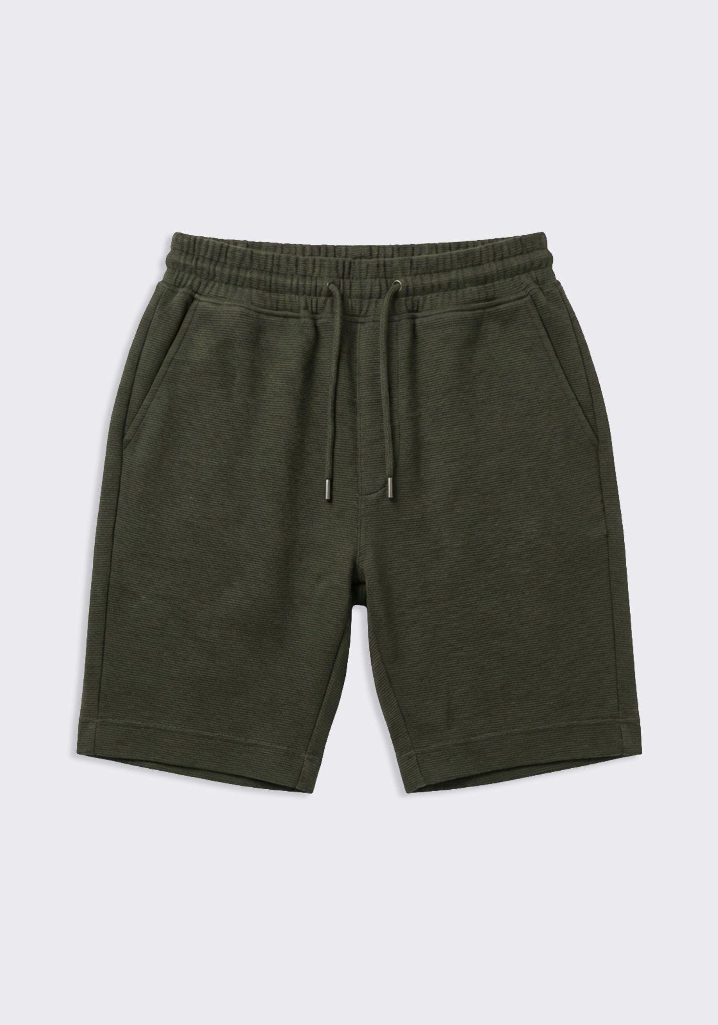 Bermuda in felpa misto cotone|Colore:Verde bosco