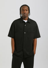 Camicia mezza manica con tasconi|Colore:Nero