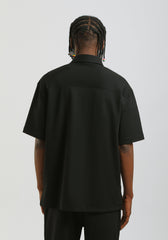 Camicia mezza manica con tasconi|Colore:Nero