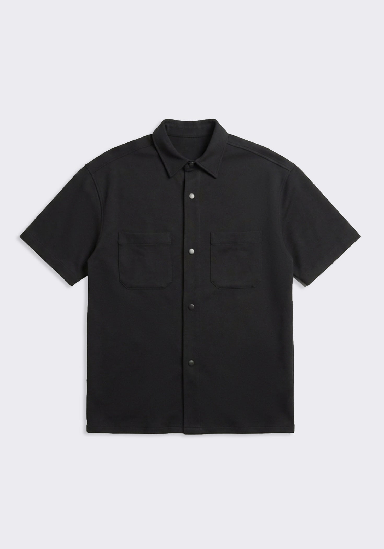 Camicia mezza manica con tasconi|Colore:Nero