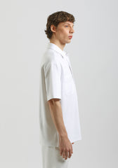 Camicia mezza manica con tasconi|Colore:Off white