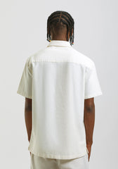 Camicia mezza manica misto cotone|Colore:Off white