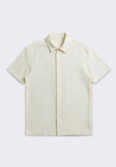 Camicia mezza manica misto cotone|Colore:Off white