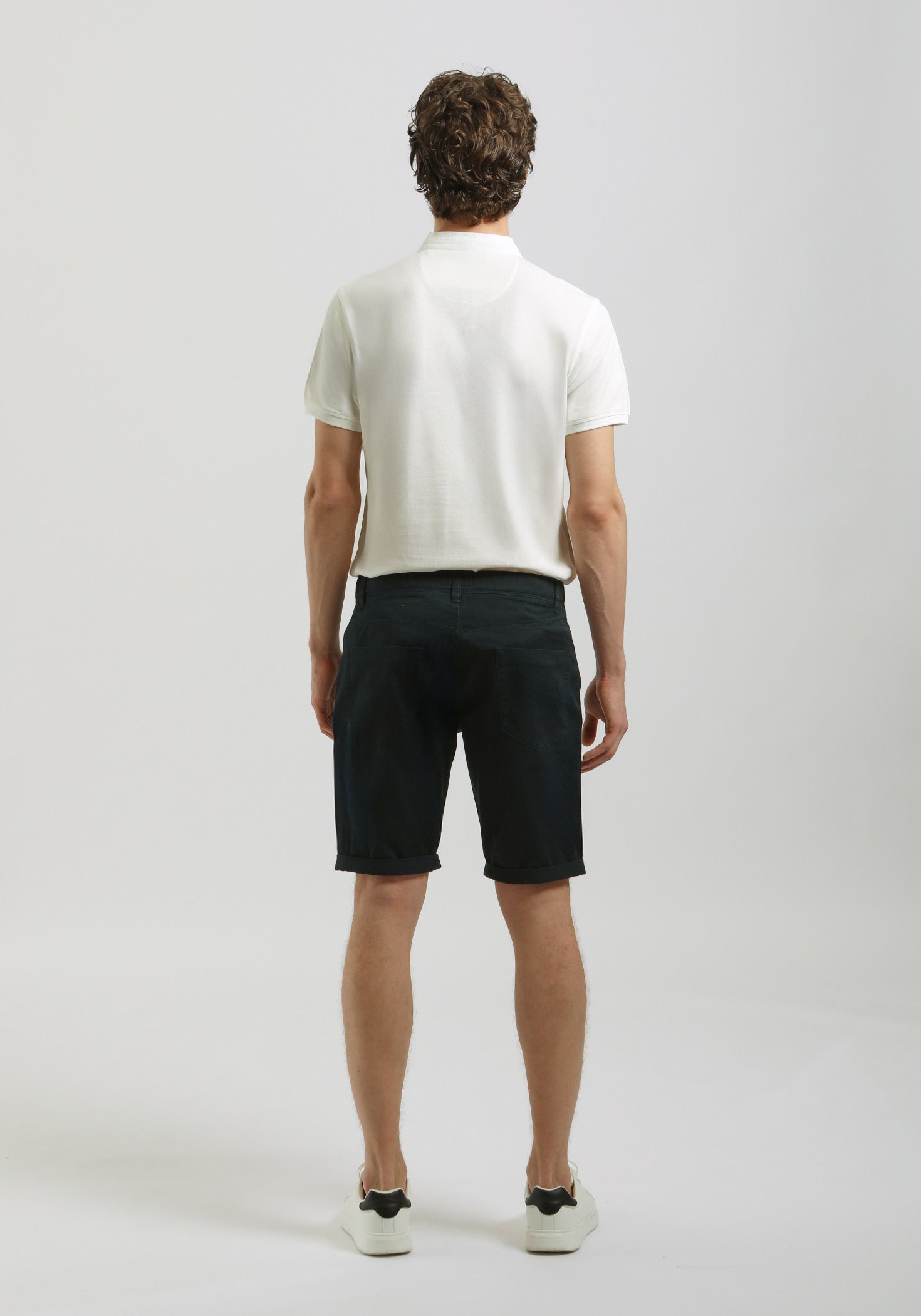 Bermuda cinque tasche in cotone|Colore:Denim