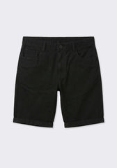 Bermuda cinque tasche in cotone|Colore:Nero