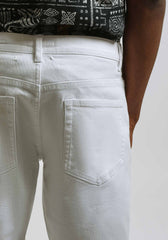 Bermuda cinque tasche elastico|Colore:Bianco