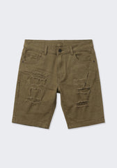 Bermuda cinque tasche elastico|Colore:Militare