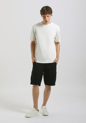 Bermuda cargo 100% cotone|Colore:Nero