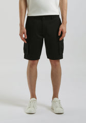 Bermuda cargo 100% cotone|Colore:Nero