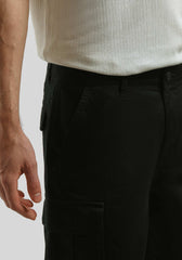 Bermuda cargo 100% cotone|Colore:Nero