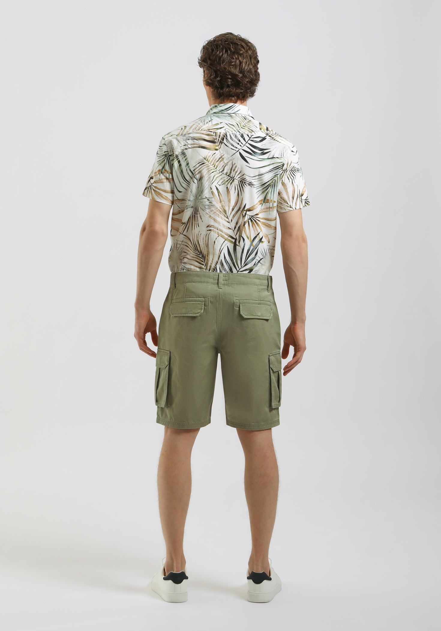Bermuda cargo 100% cotone|Colore:Salvia