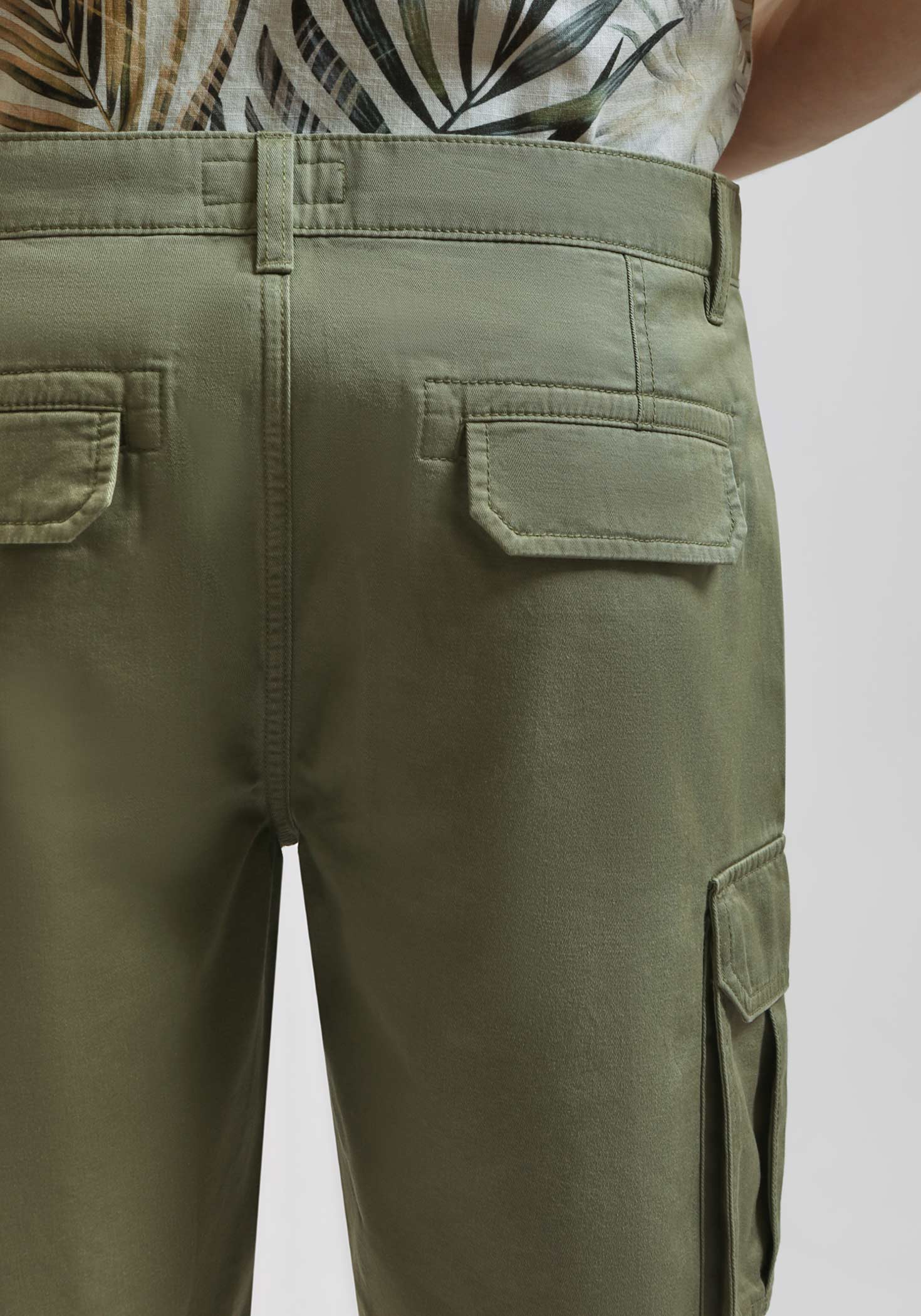 Bermuda cargo 100% cotone|Colore:Salvia