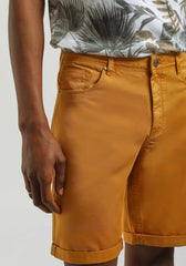 Bermuda cinque tasche in cotone|Colore:Senape